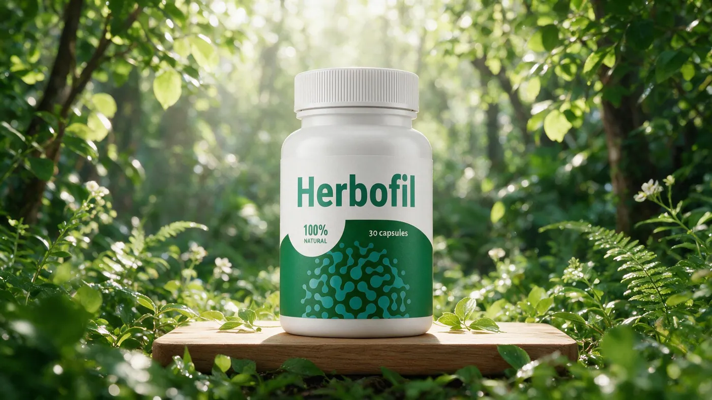 Herbofil бутилка и кутия, 30 капсули